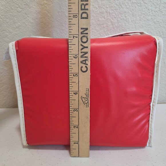 Coca Cola Vintage Lunch Bag Zippered Red Cooler Vinyl - Picture 12 of 14